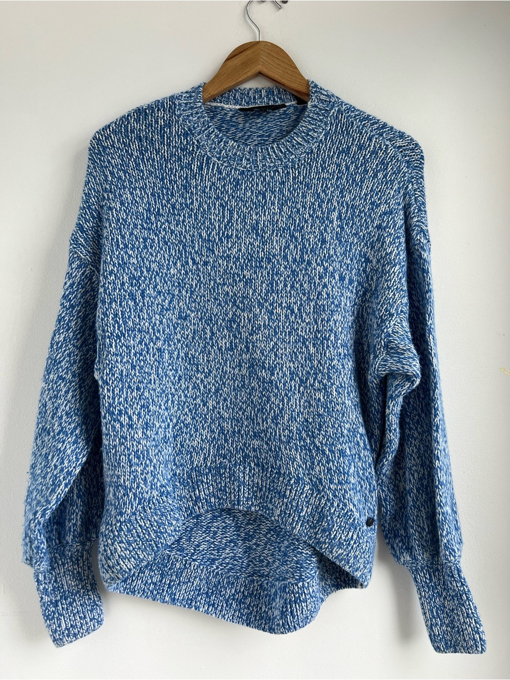 Ted Baker Blue Marled Crewneck Sweater